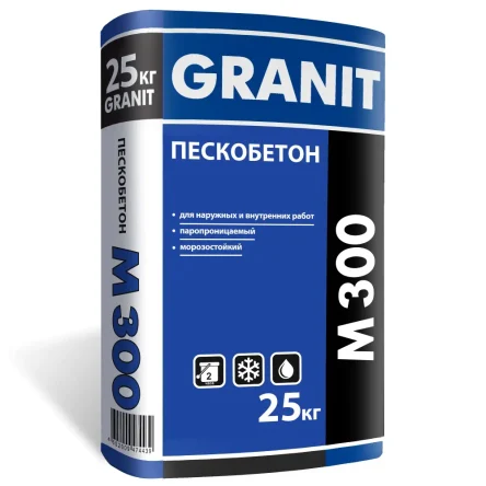 Пескобетон М300 GRANIT 25 кг